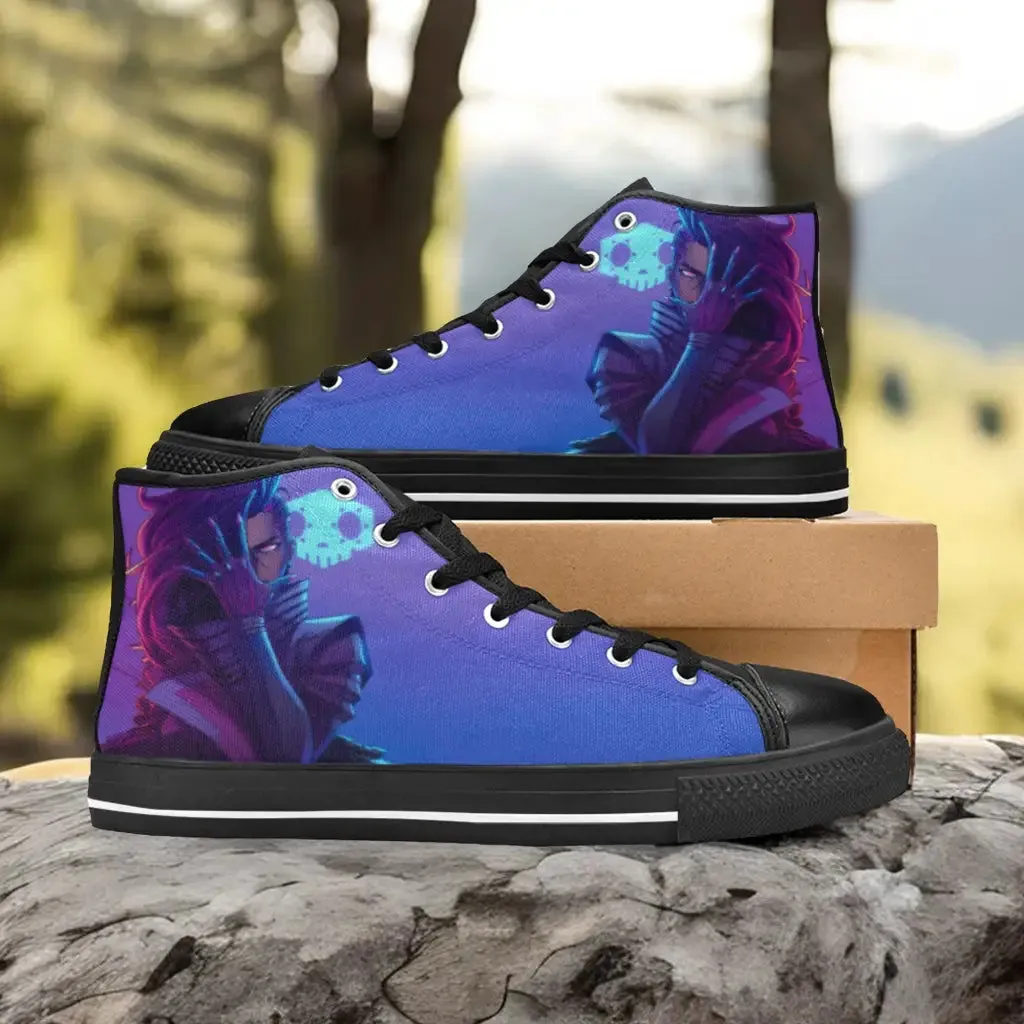 Overwatch Sombra Shoes High Top Sneakers for Kids and Adults