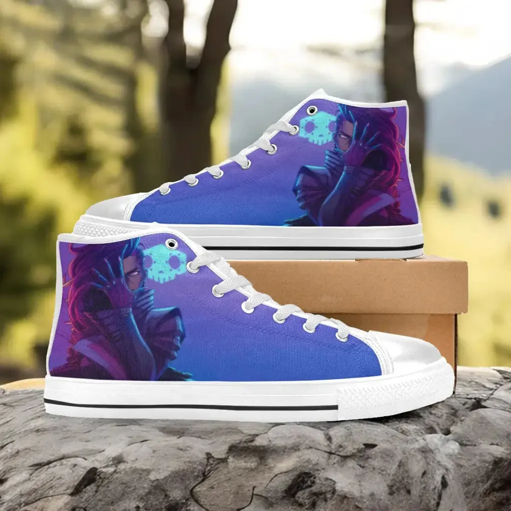 Overwatch Sombra Shoes High Top Sneakers for Kids and Adults