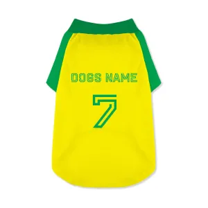 Personalised Norwich City Dog Shirt