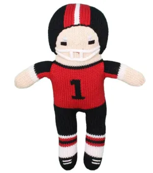 Petit Ami Crochet Football Player Doll