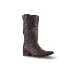 Platino Texas Country Exotic Boot Alligator Brandy Special