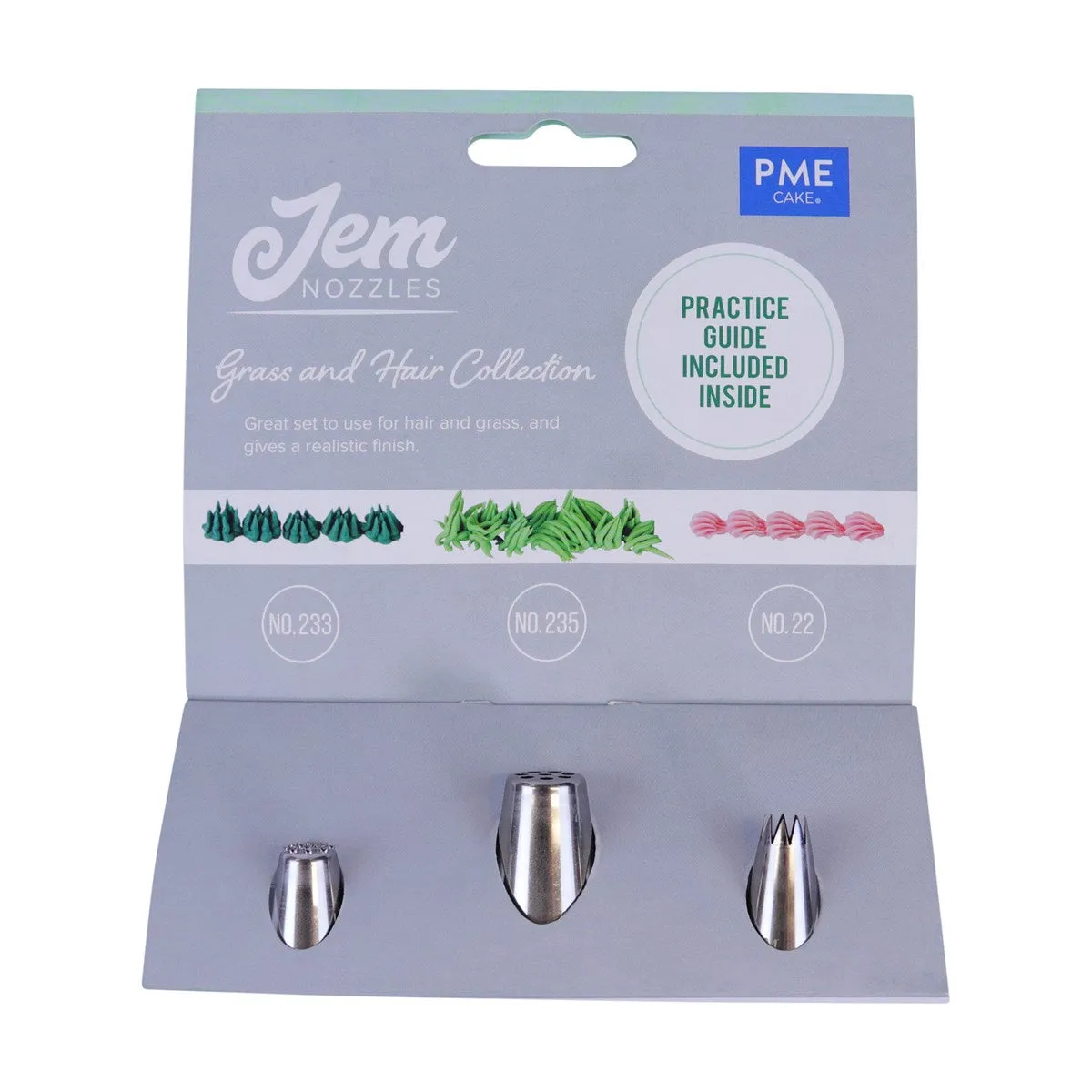 PME Grass & Hair Collection Jem Nozzles Set - 3 Pkt