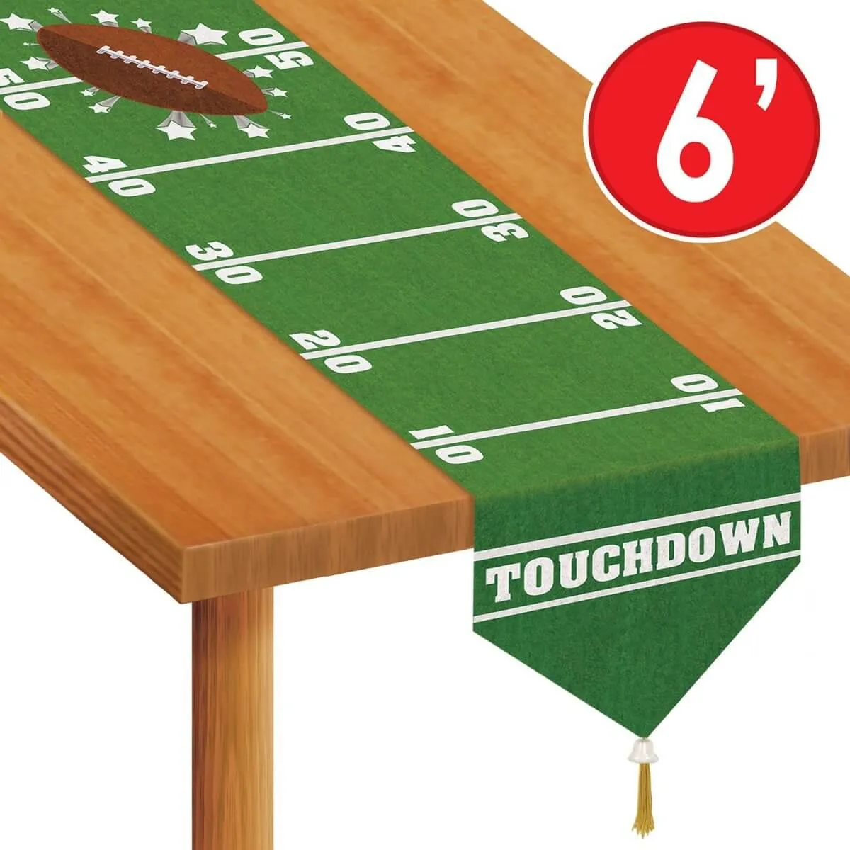 Printed Game Day Football Table Runner