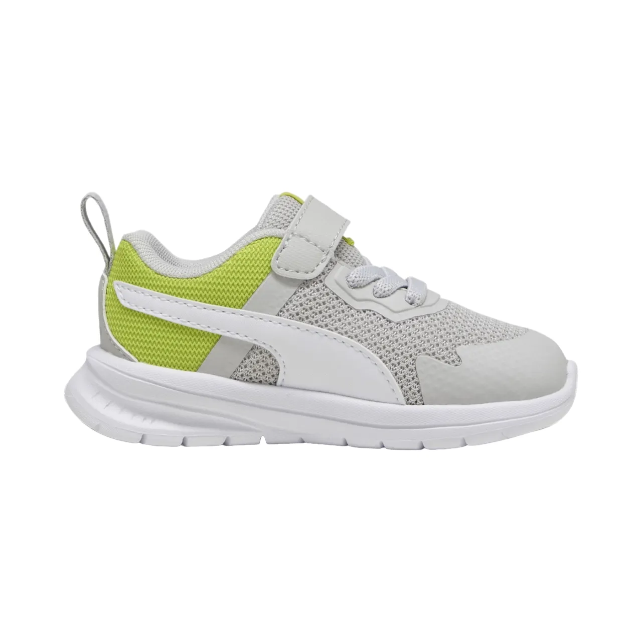 Puma scarpa sneakers da bambino Elolve Run Mesch 386240-10 grigio-bianco