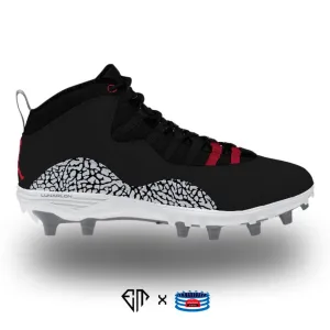 "Black Cement” Jordan 10 TD Mid Cleats