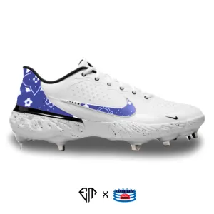 "Blue Bandana" Nike Alpha Huarache Elite 3 Low Cleats