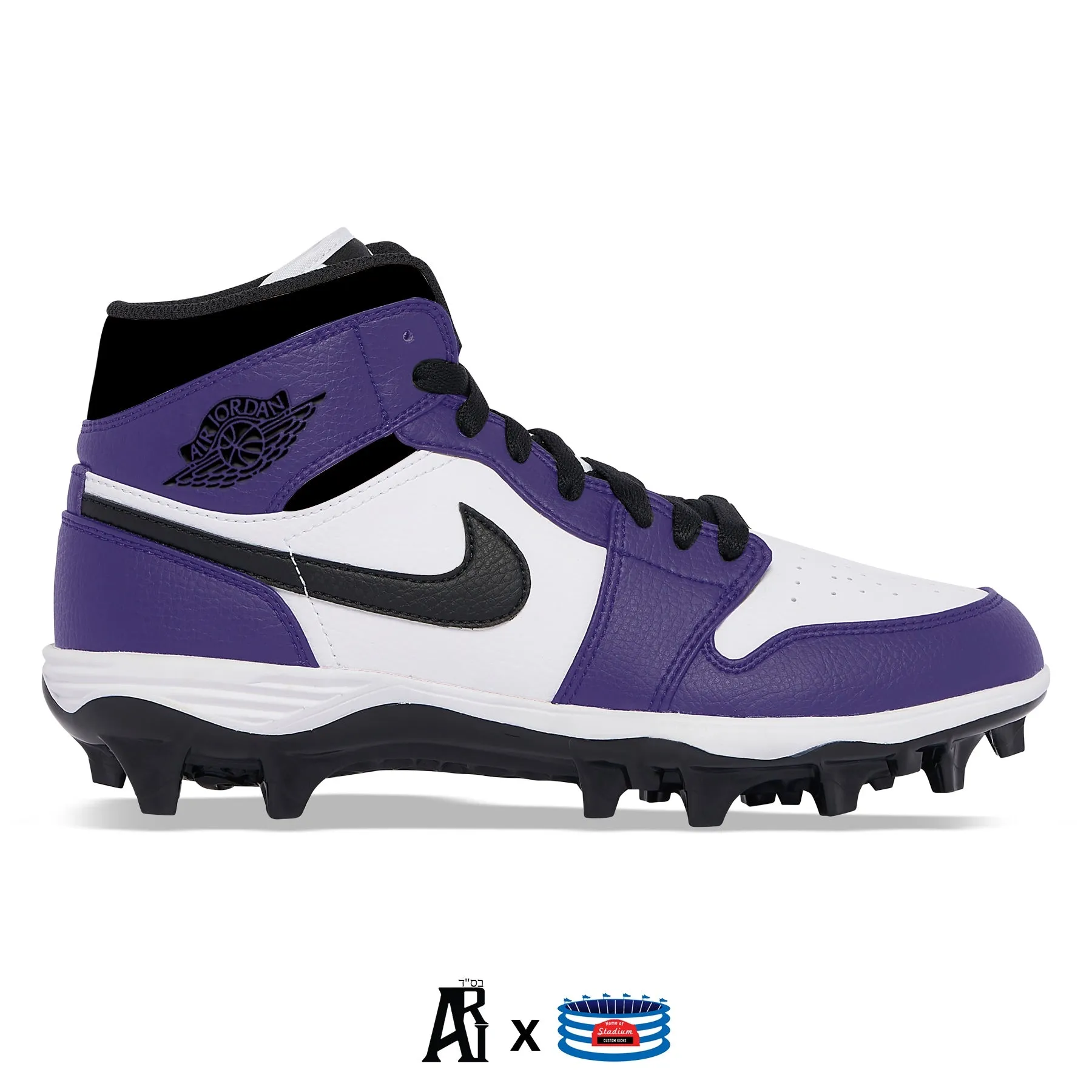 "Court Purple” Jordan 1 TD Cleats