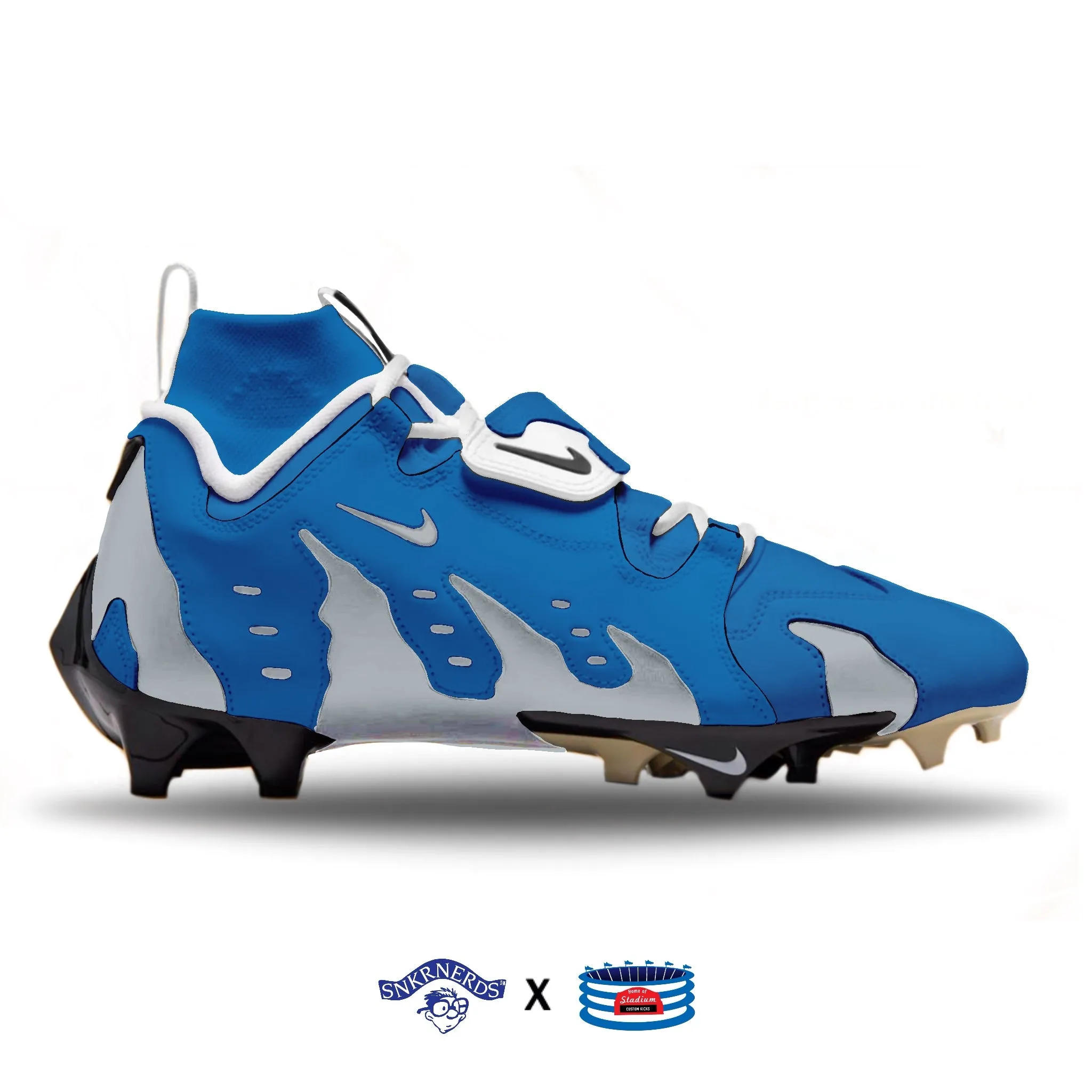 "Detroit" Nike Vapor Edge 360 DT 96 'Diamond Turf' Cleats