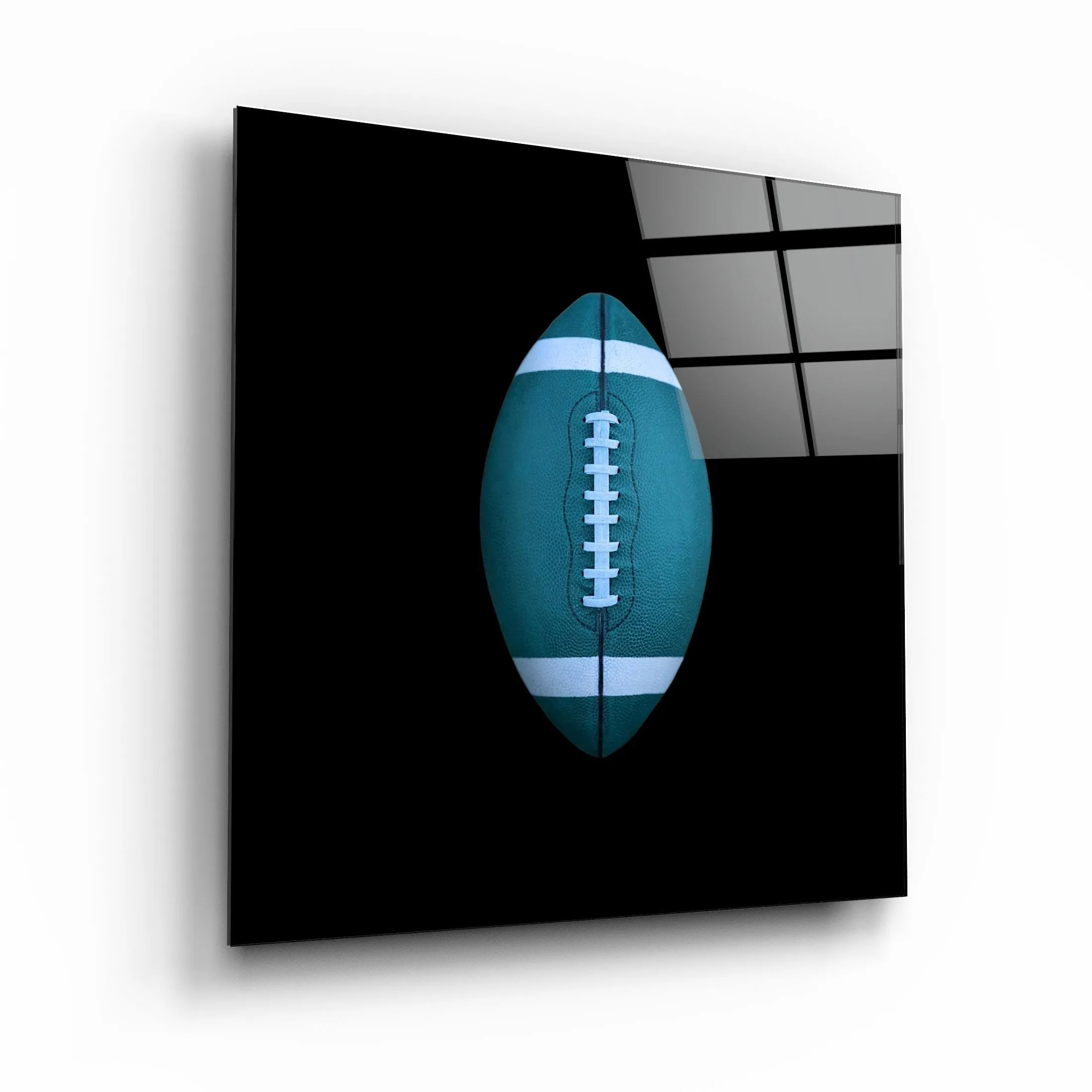 ."Recolored Designs - American Football". Glass Wall Art