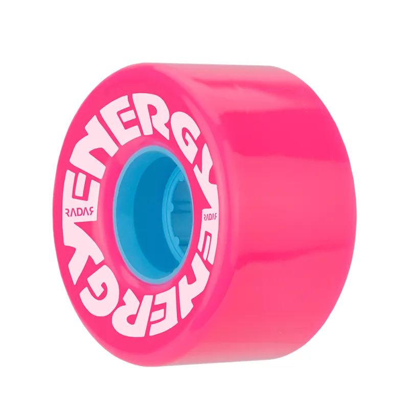 Radar Energy Roller Skate Wheels 57mm 78a - Pink (4 Pack)