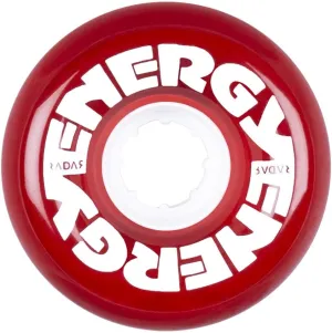 Radar Energy Roller Skate Wheels 65mm 78a - Clear Red (4 Pack)