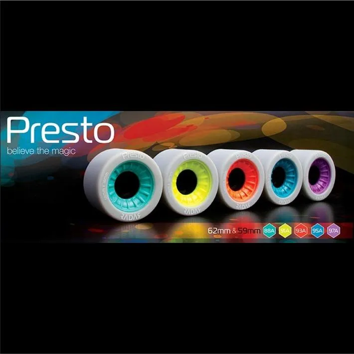 Radar Presto Wheels Narrow 59mm - 4 pack