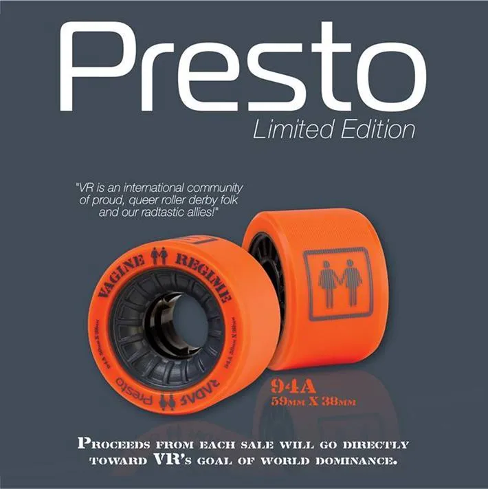 Radar VR Presto Wheels 94A - 4 pack