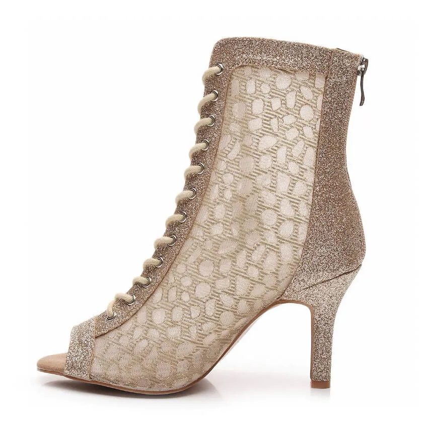 Rizzo Wide Fit - Gold Leopard Sparkle - Street Sole