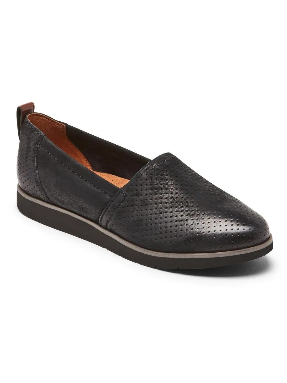 Rockport Women's Cobb Hill Laci Slip-On Black Nubuck CI1784