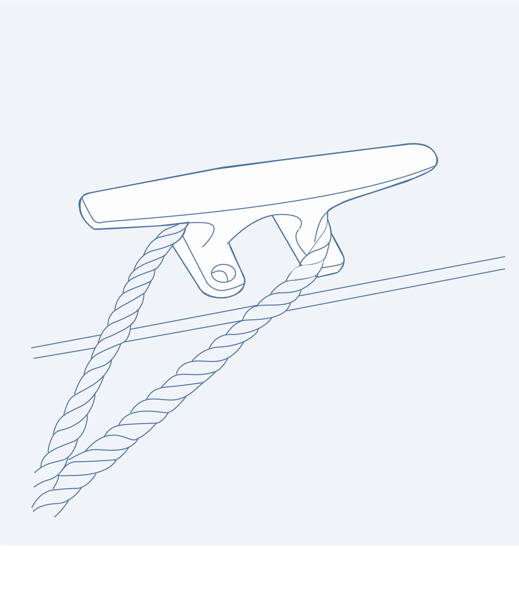 S505H Trim line cleat (heavy type) - 316