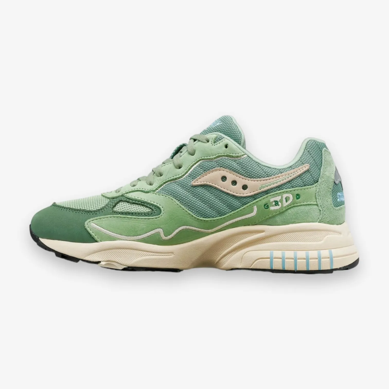 Saucony 3D Grid Hurricane Green Cream S70670-7