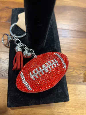 Sequin Football Keychains