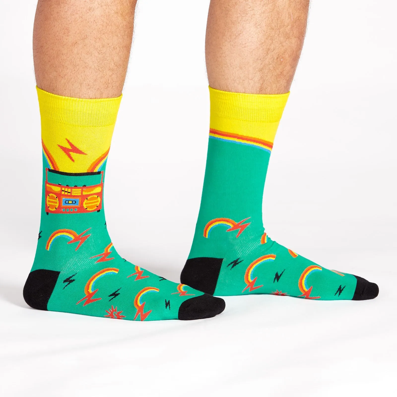 Sock It To Me Men's Crew Socks - Roller Disco