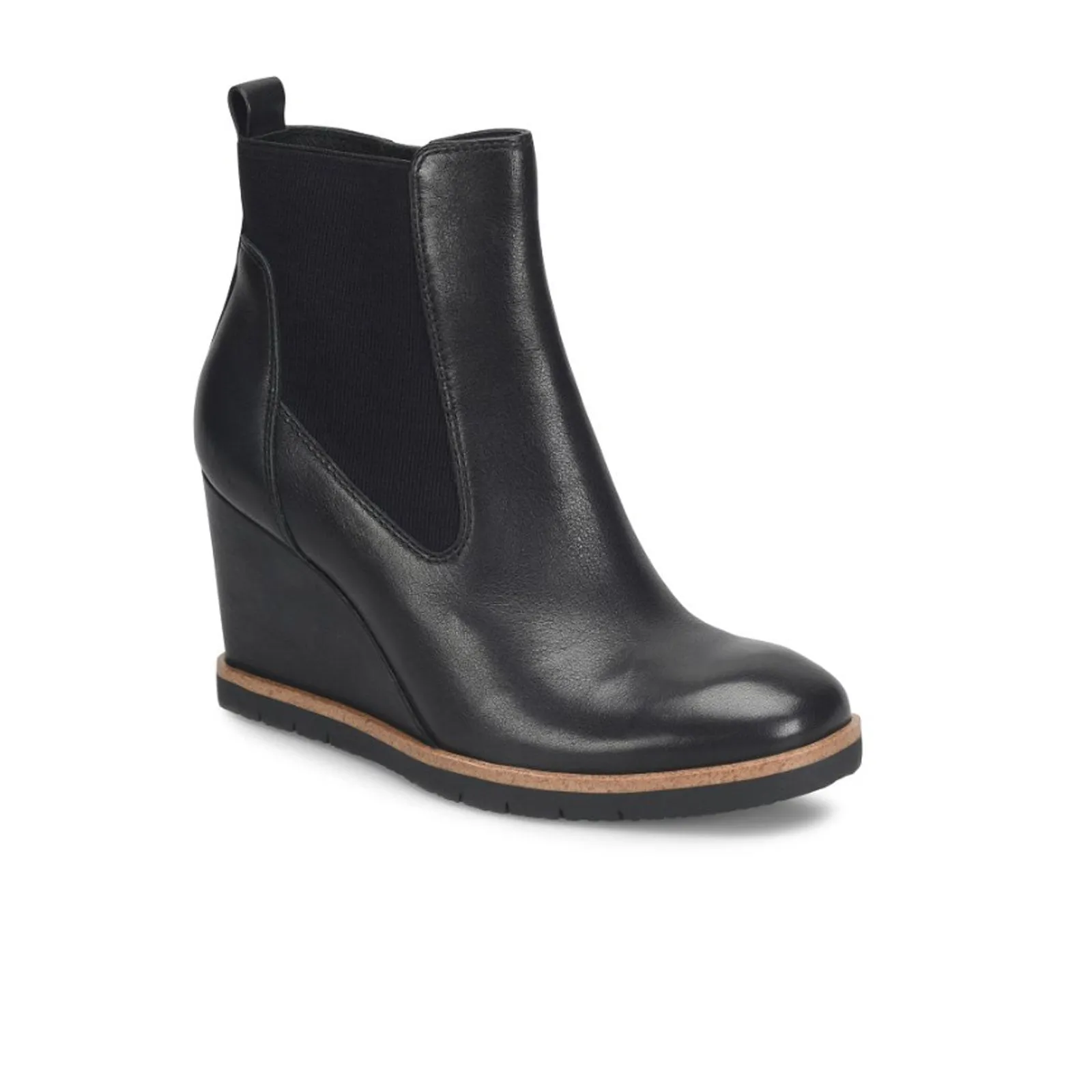 Sofft Monica Chelsea Wedge Boot (Women) - Black