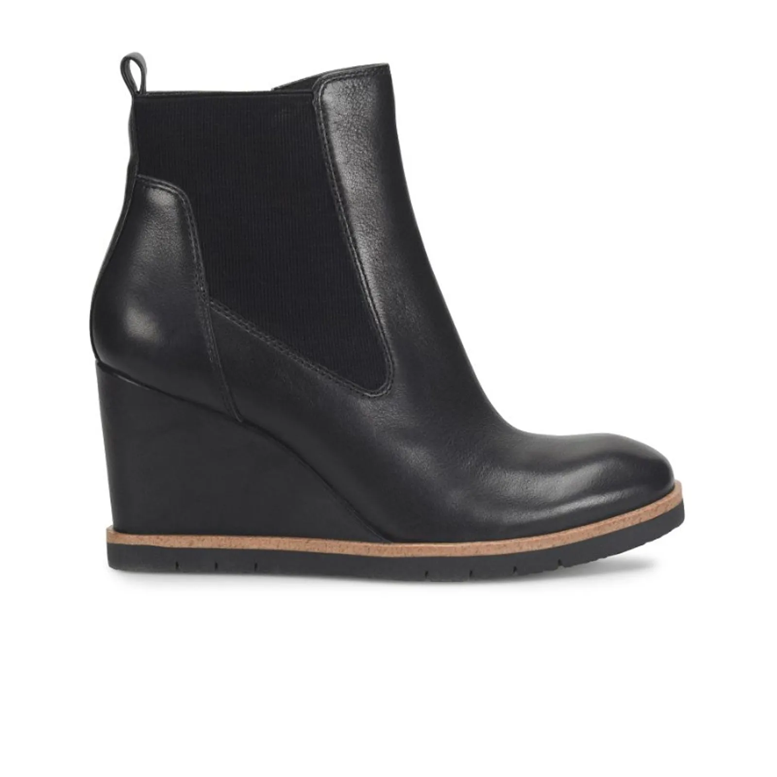 Sofft Monica Chelsea Wedge Boot (Women) - Black