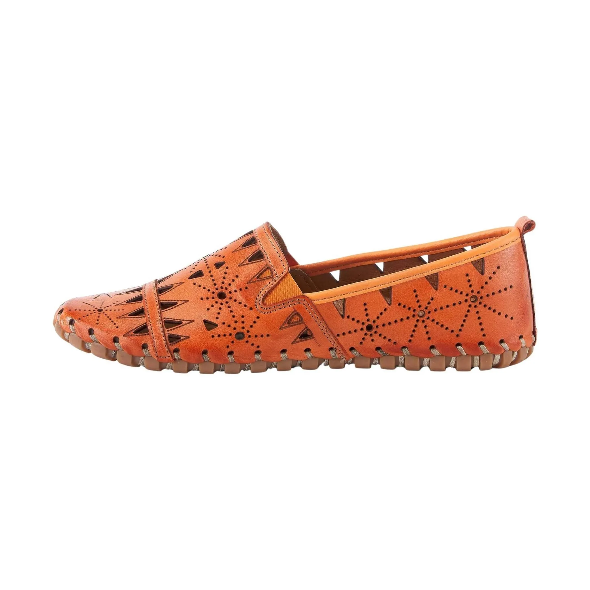 Spring Step Women's Fusaro Loafer Shoes - Orange