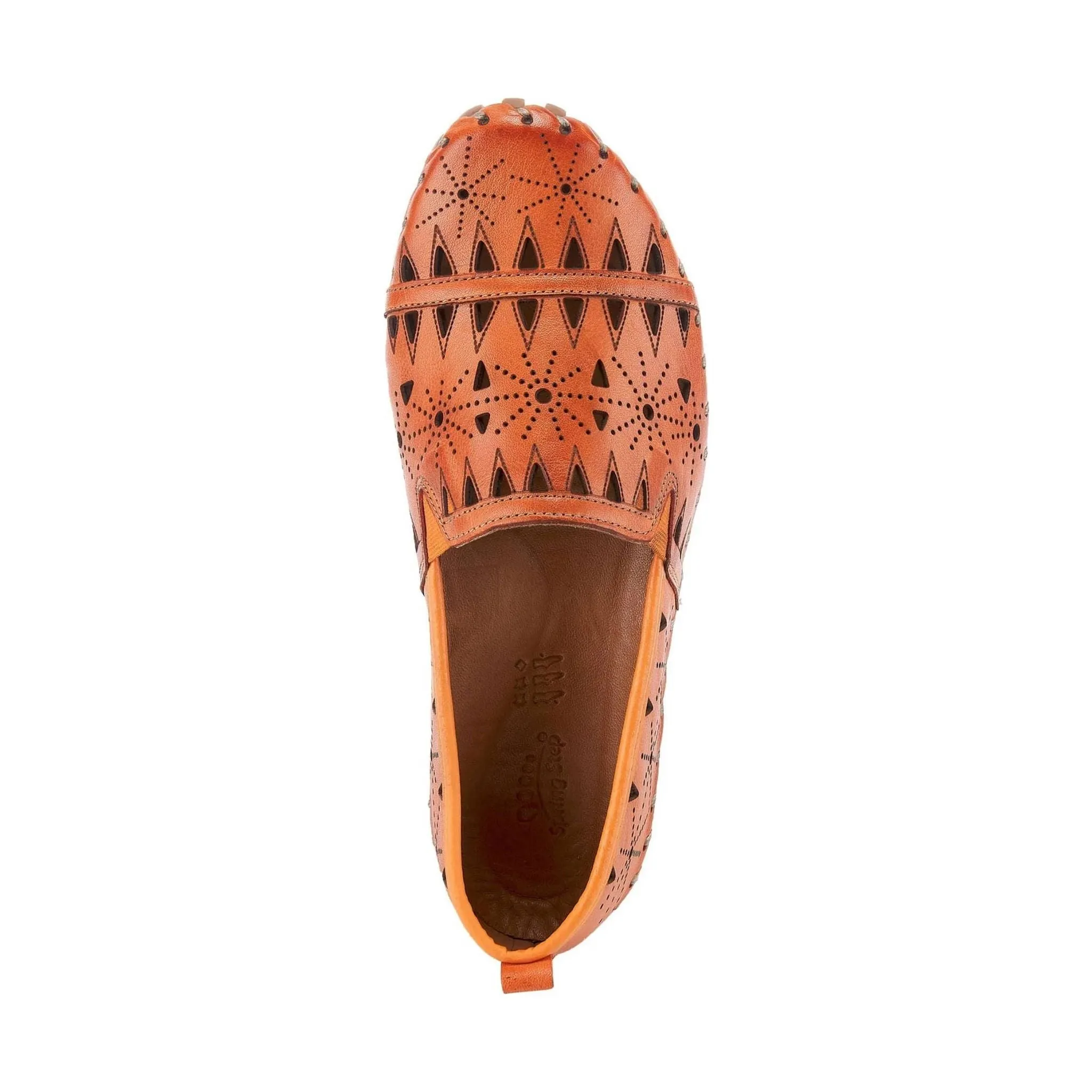 Spring Step Women's Fusaro Loafer Shoes - Orange