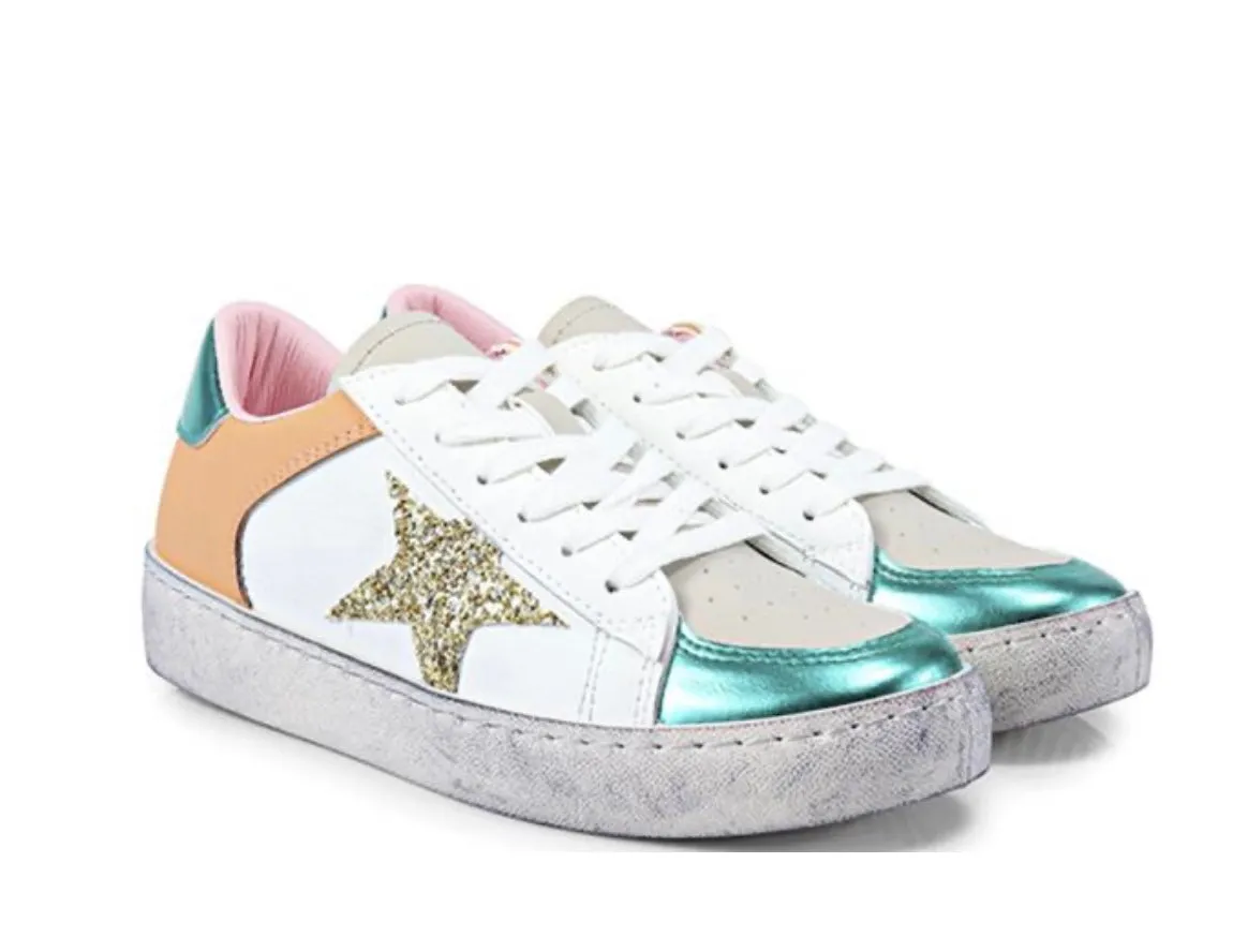 Star Design Laced Sneakers