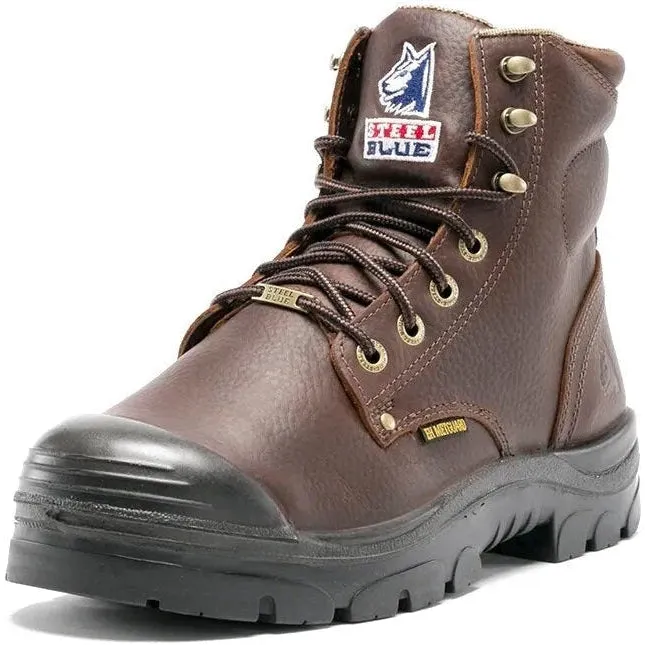 Steel Blue Men's Argyle Met Bump 6" WP Steel Toe Metguard Work Boot - Oak - 832912