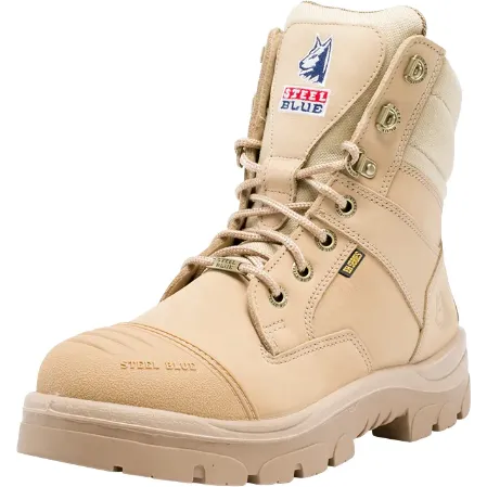 Steel Blue Men's Southern Cross 6" Side Zip WP Steel Toe Work Boot - Sand - 812961