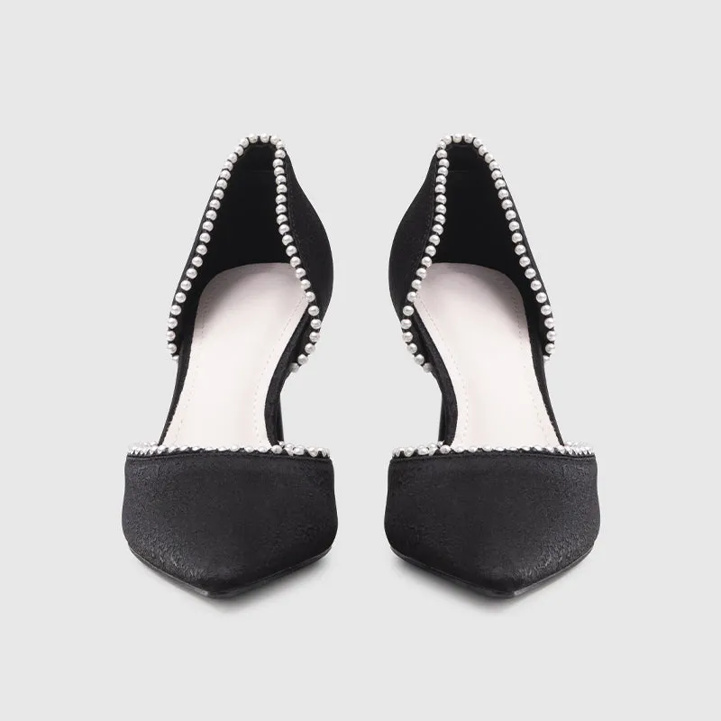 Stiletto Pointy Toe High Heels Pumps Black