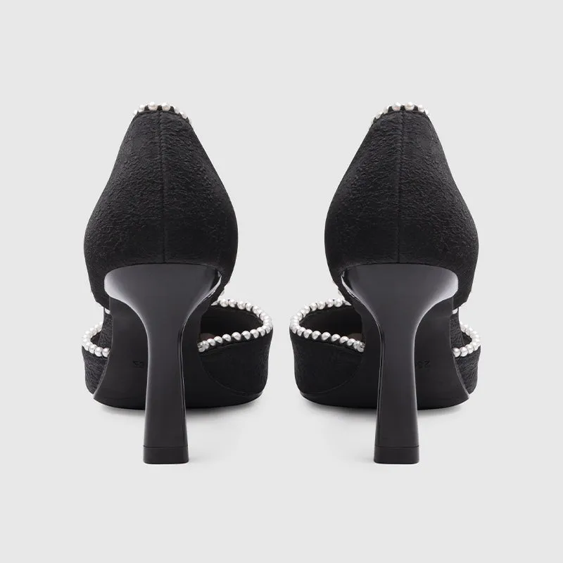 Stiletto Pointy Toe High Heels Pumps Black