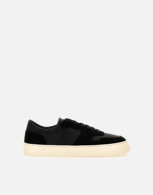 Studio Calf Leather Sneakers in Black