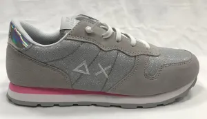 Sun 68 scarpa sneakers da ragazza Ally glitter z30403 06 grigio chiaro