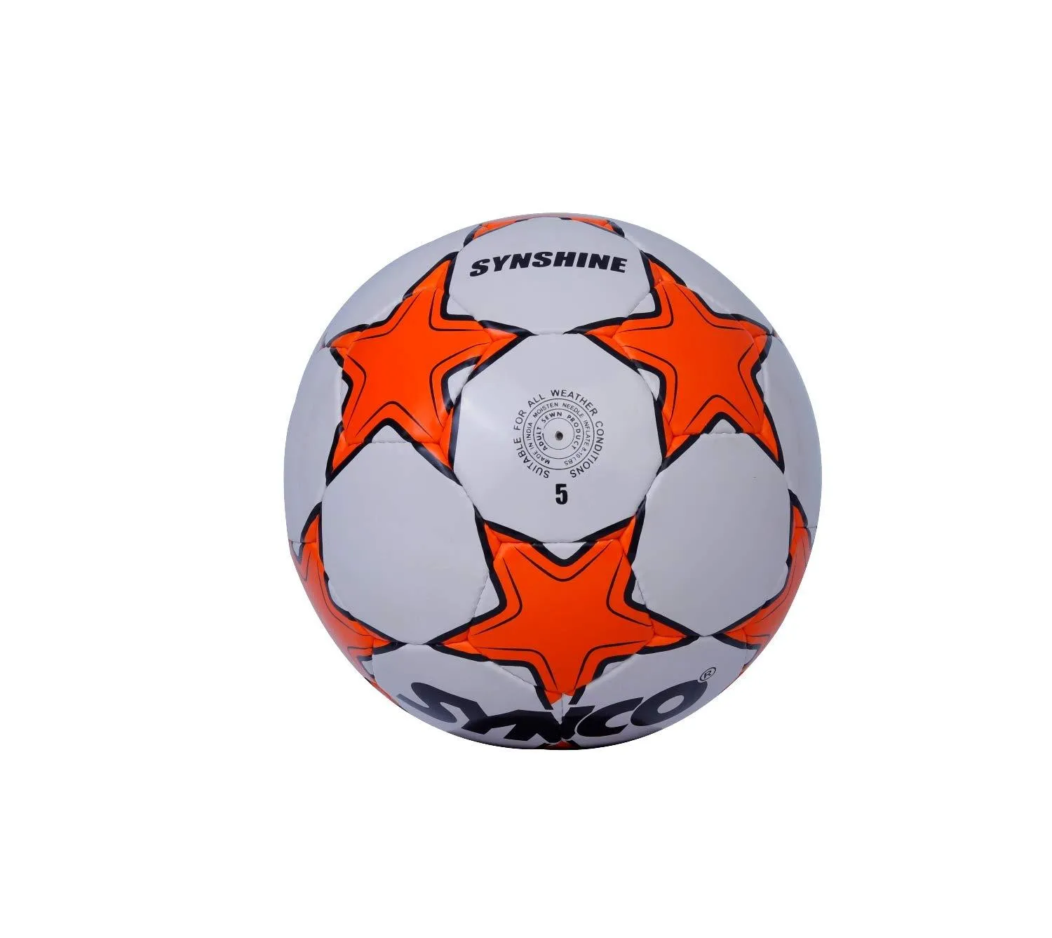 SYNCO Professional FIFA Football Ball Hand Stitch Model Synshine Size-5