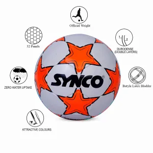 SYNCO Professional FIFA Football Ball Hand Stitch Model Synshine Size-5