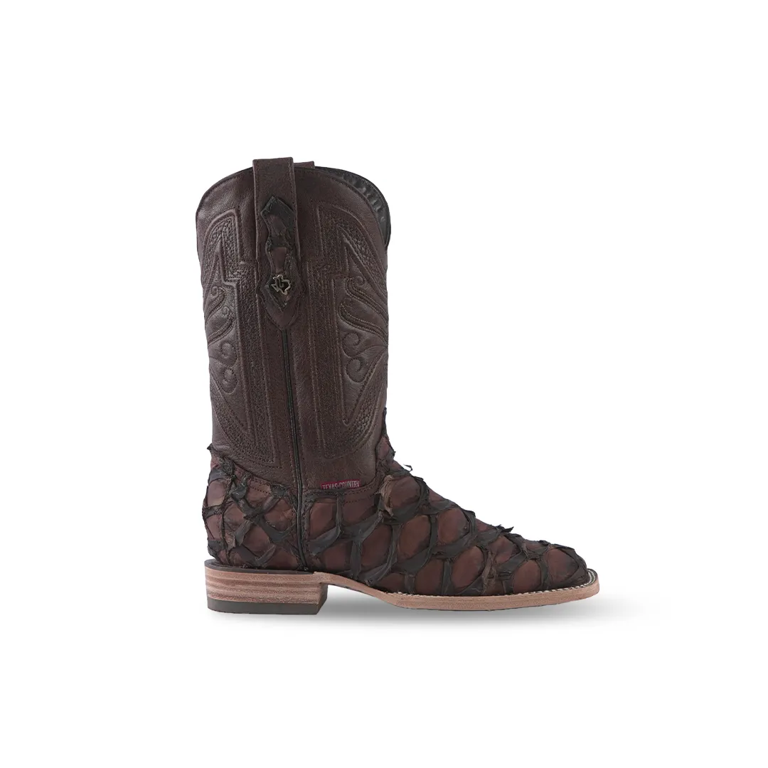 Texas Country Exotic Boot Pez Cafe Matte PZ60