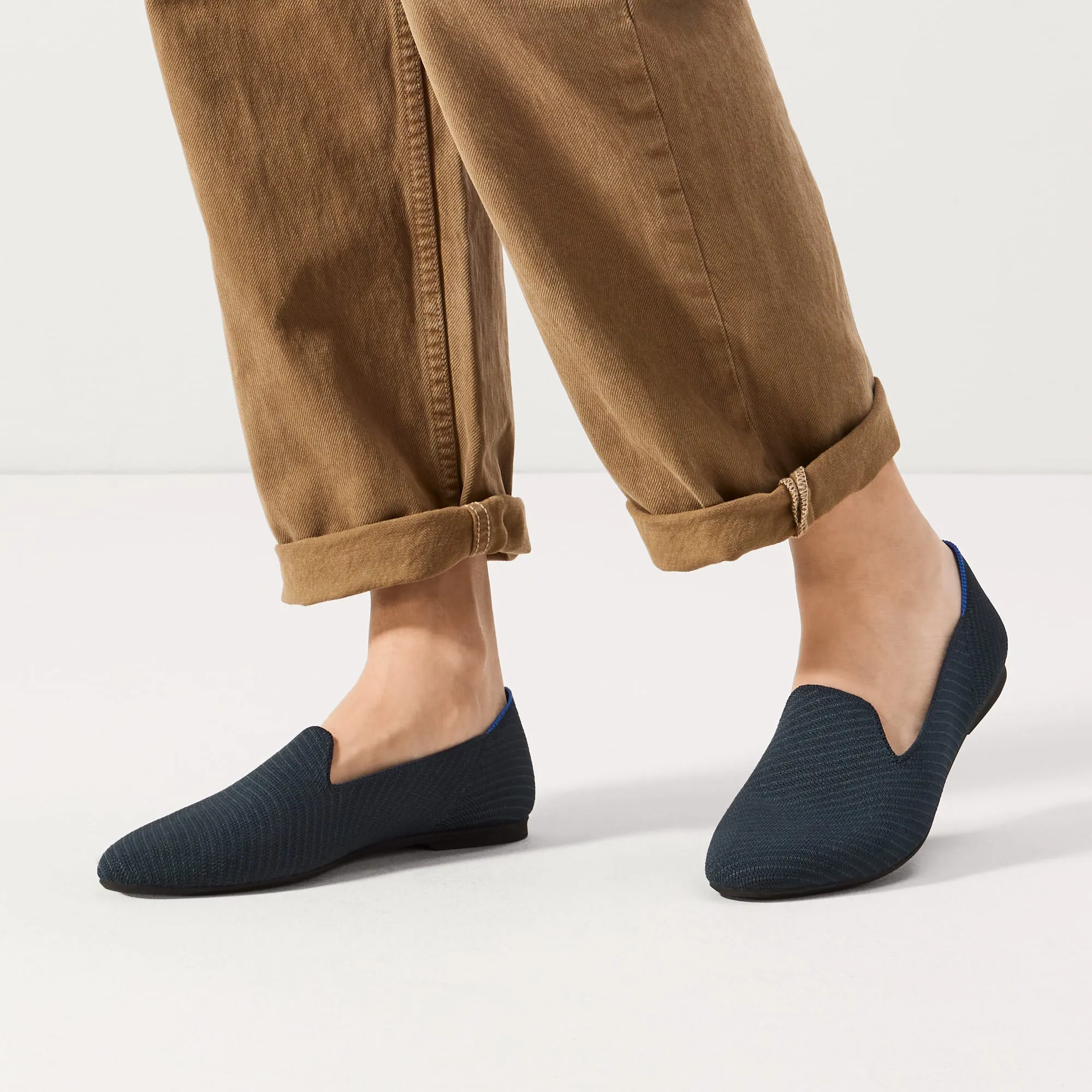 The Almond Loafer - Navy Twill