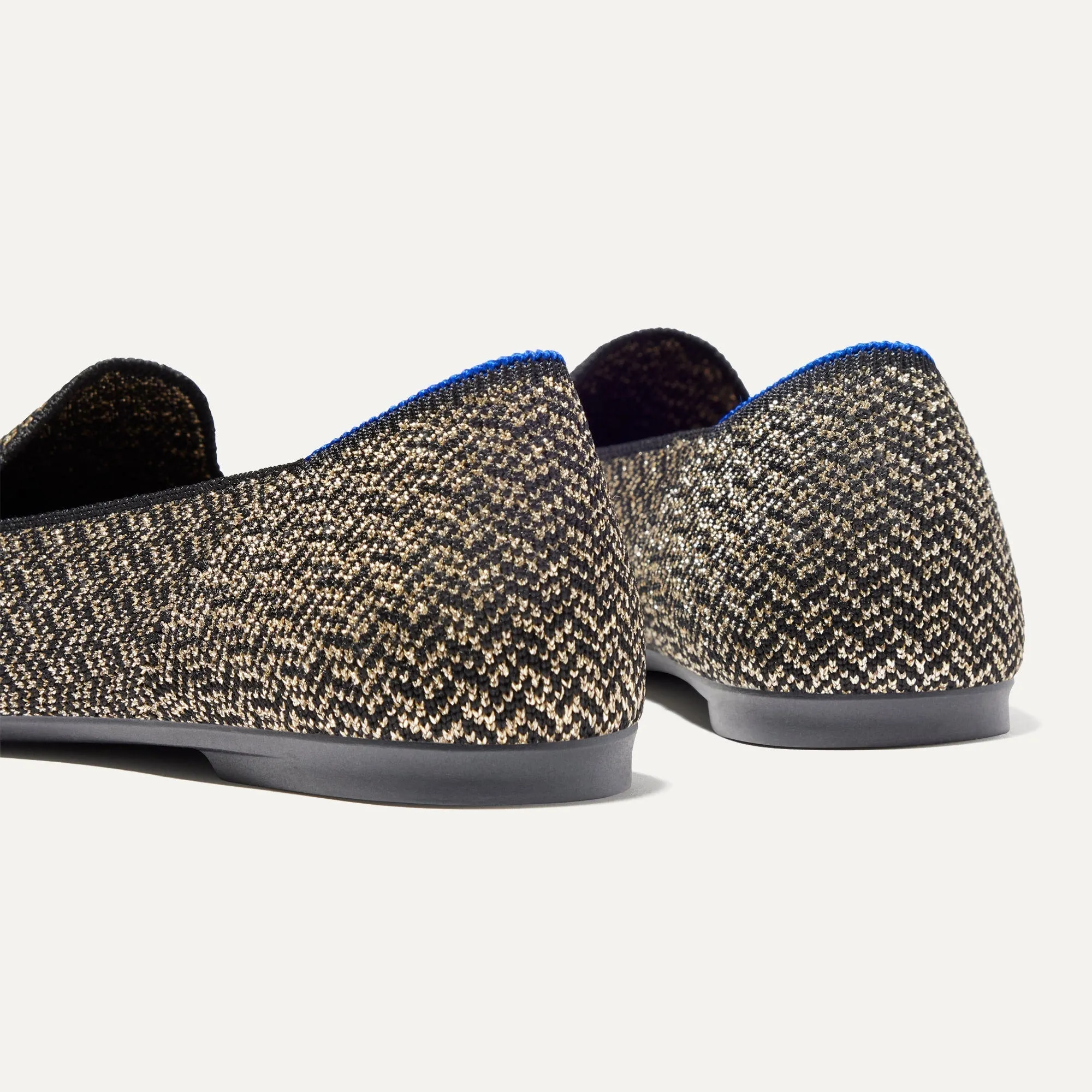 The Almond Loafer - Sparkle Herringbone