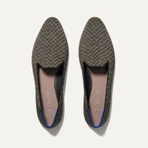 The Almond Loafer - Sparkle Herringbone