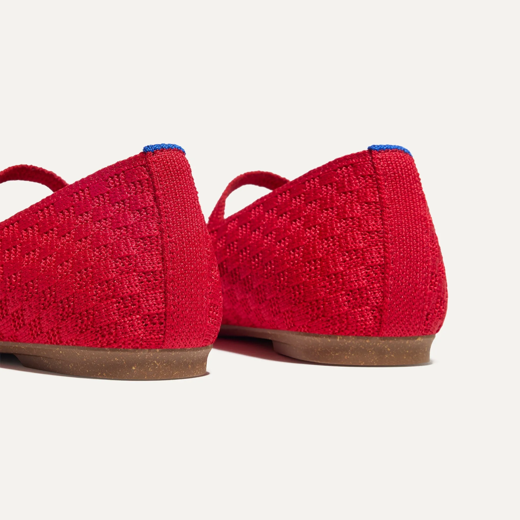 The Max Square Mary Jane - Red Crisp Basketweave