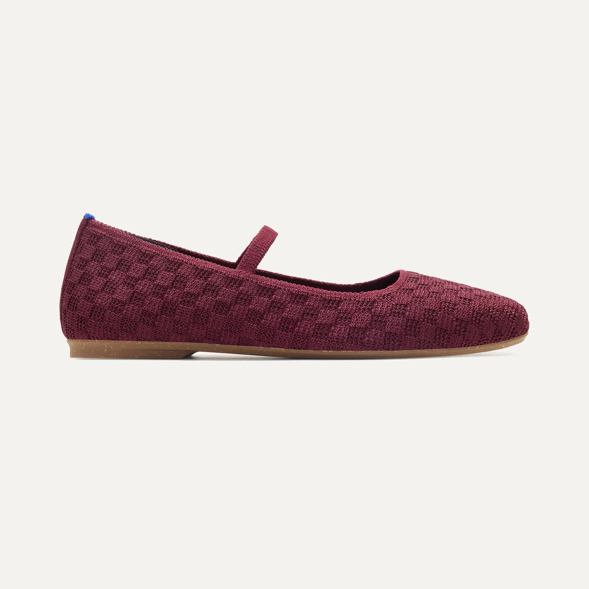 The Max Square Mary Jane - Wine Red