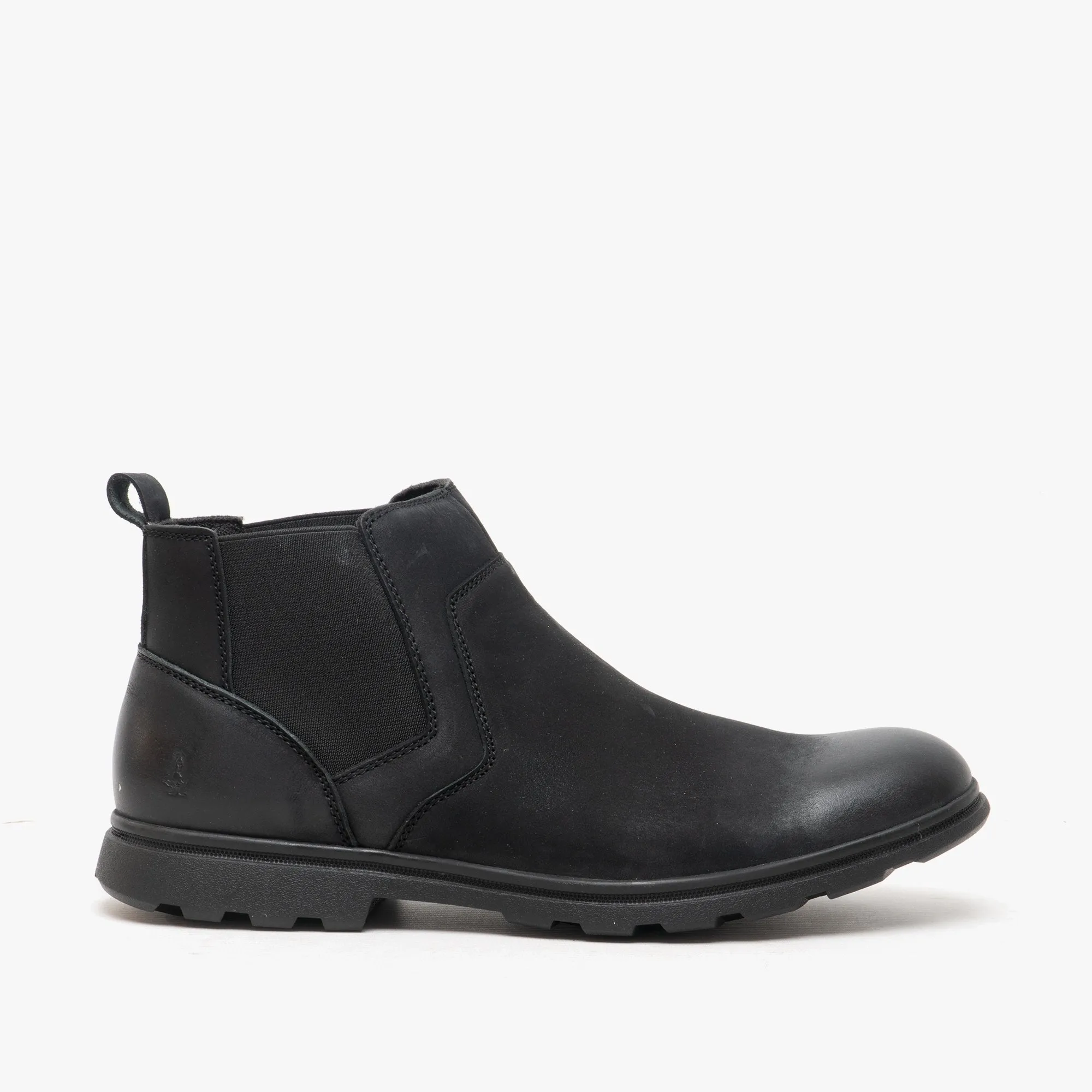 TYRONE Boys Nubuck Chelsea Boots Black