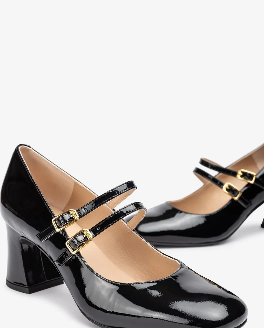 Unisa Mount Mary Jane Patent Double Strap Shoe