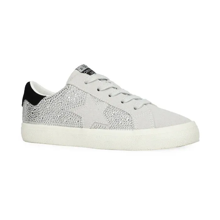 Valery Silver Glitter Star Sneakers