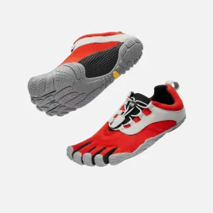 Vibram V-Run Retro Women's Barefoot Running Footwear -Red/Black/Grey