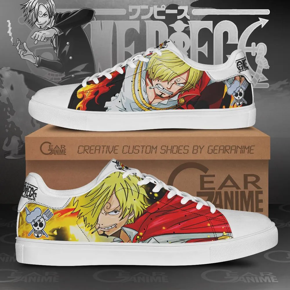 Vinsmoke Sanji Skate Shoes OP Custom Anime Shoes