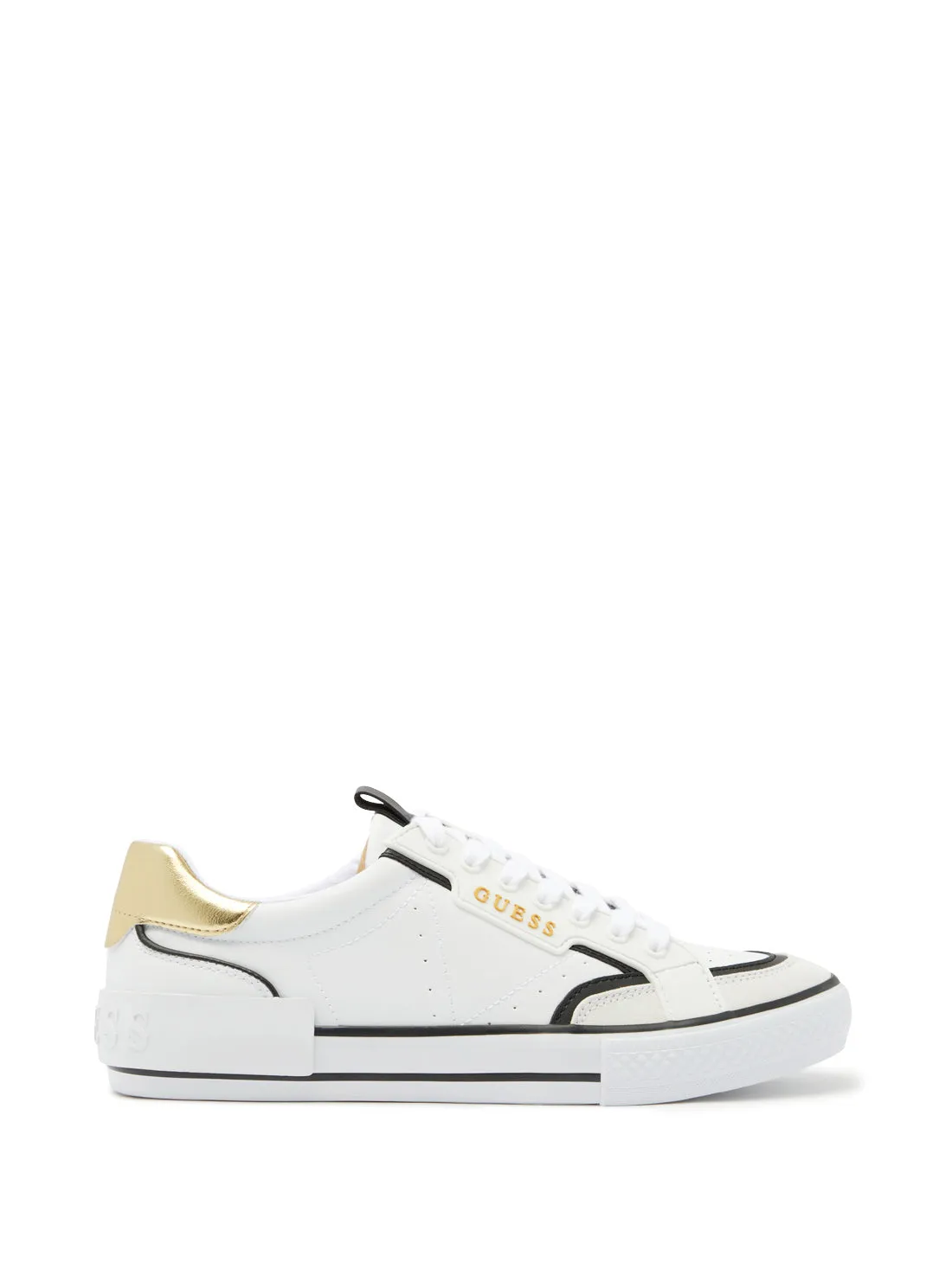 White Gold Lollin Low Top Sneakers