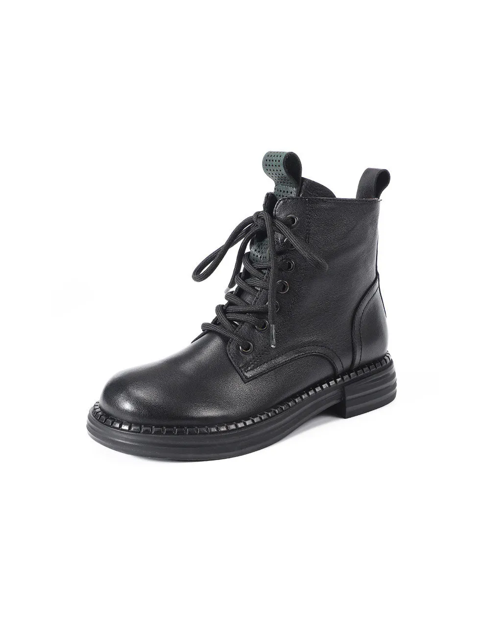 Wide Toe Box Non-slip Leather Retro Ankle Boots