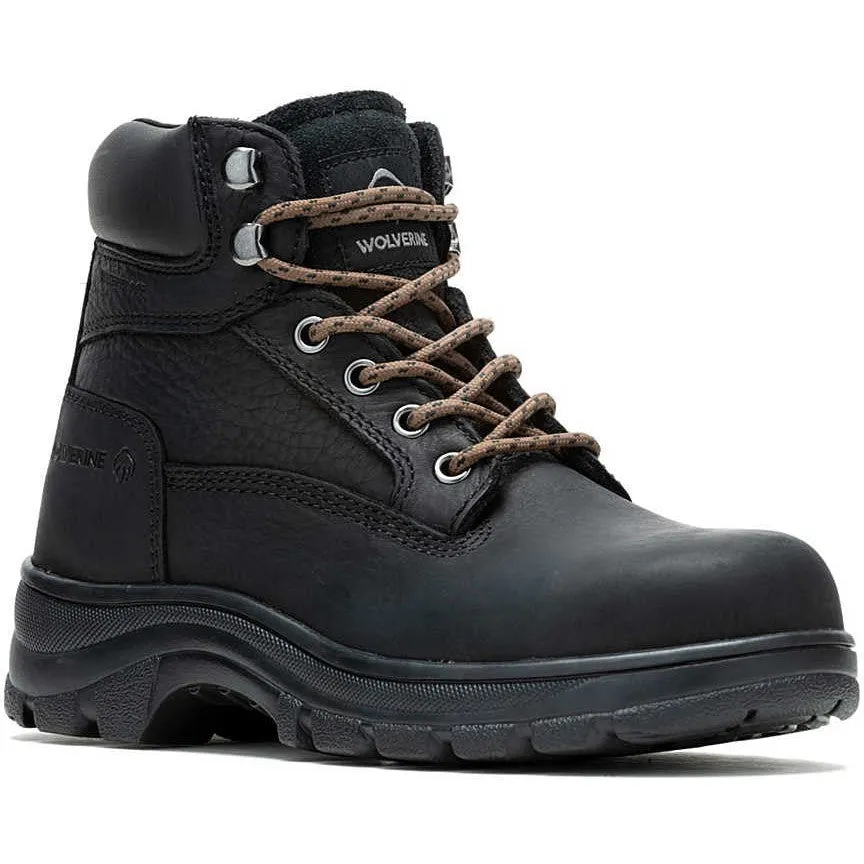 Wolverine Women's Carlsbad 6" Steel Toe WP Work Boot- Black- W241013